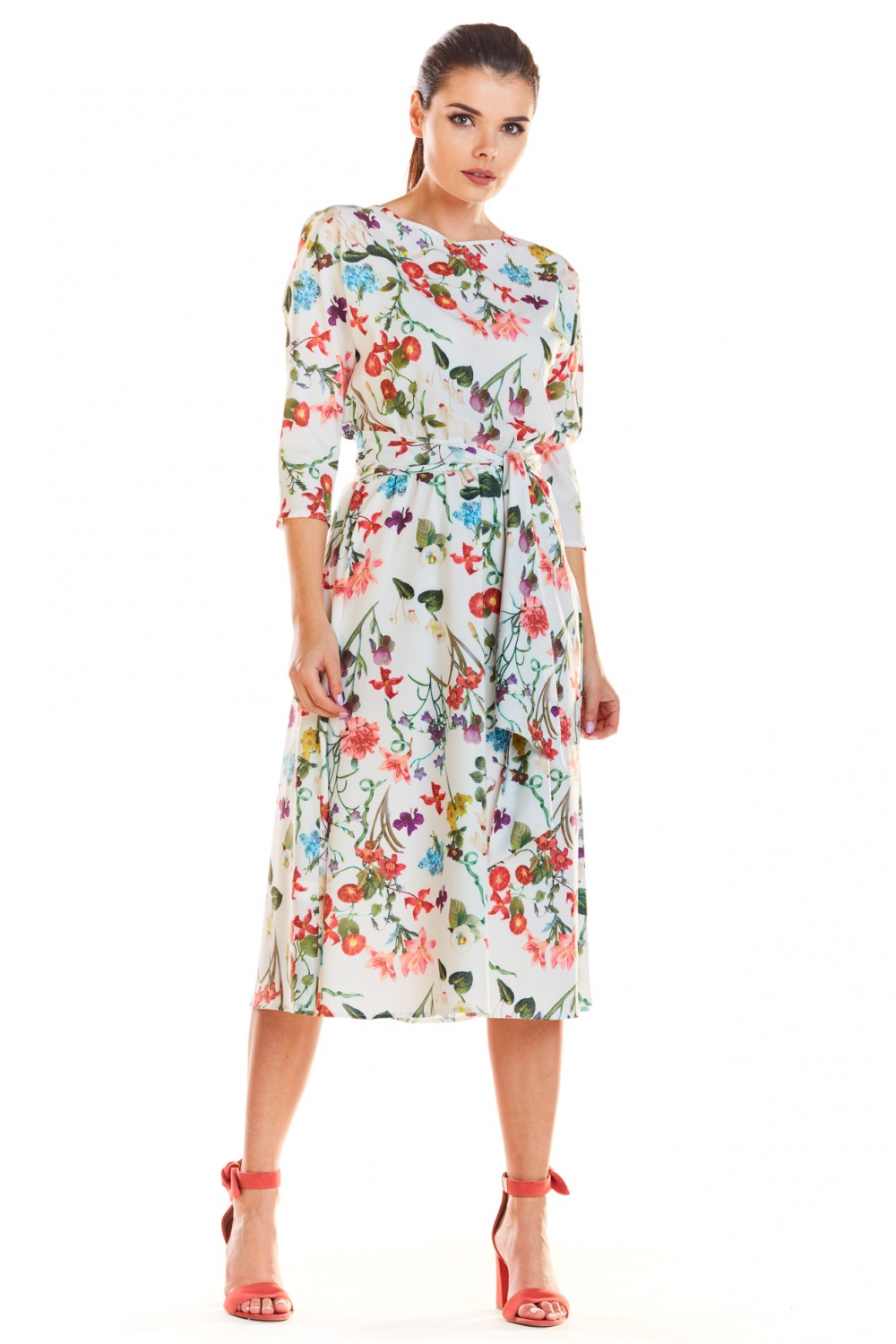 Sukienka Model M192 Flowers Ecru - Infinite You - obrazek 5