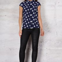 Koszula Damska Model M061 Flamingi Navy – Infinite You