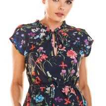 Bluzka Model M194 Flowers Navy – Infinite You