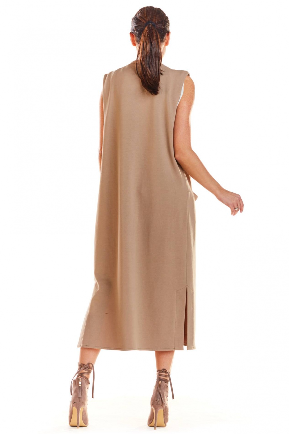 Kamizelka Damska Model M197 Beige - Infinite You - obrazek 4