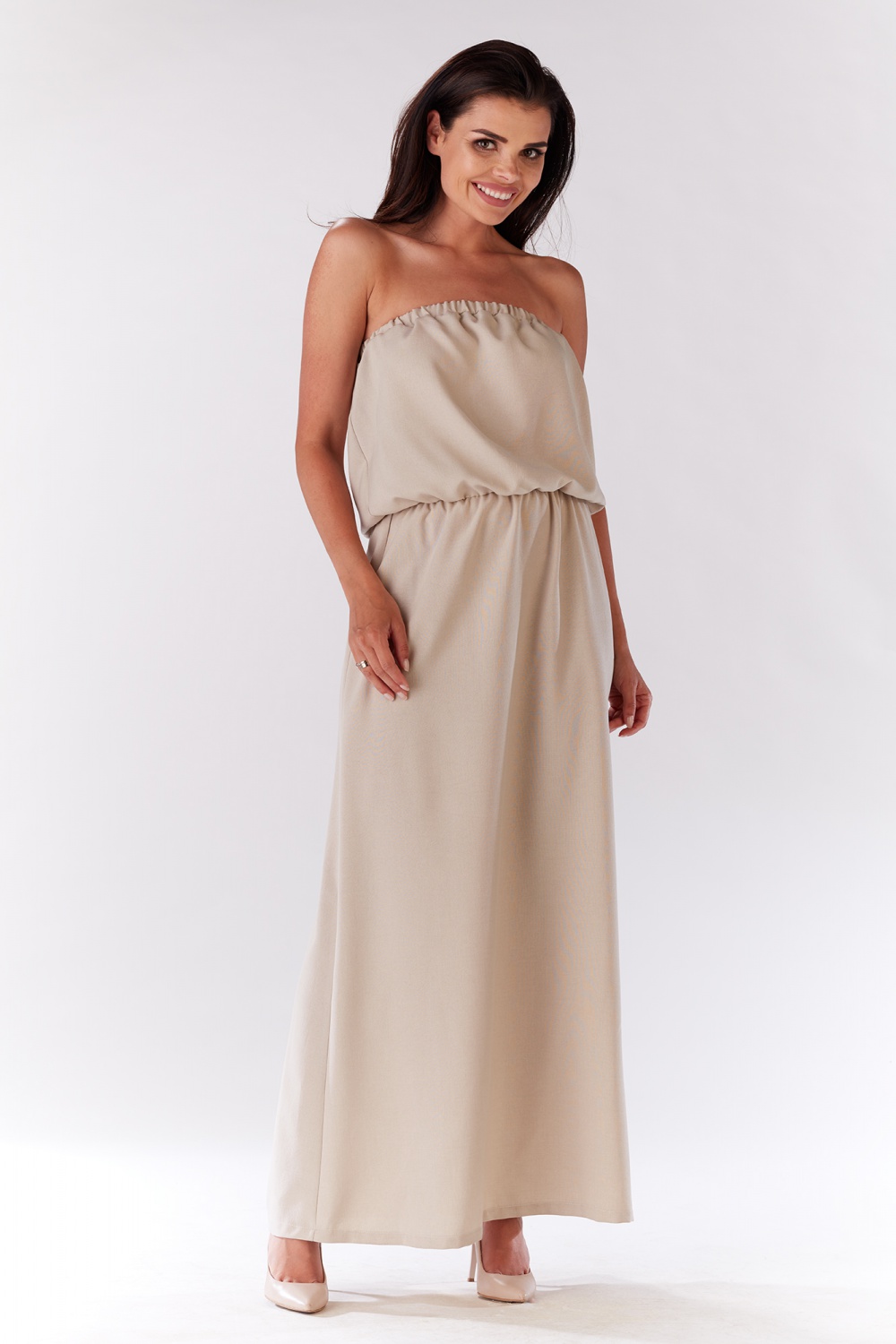 Sukienka Model M135 Beige - Infinite You - obrazek 3