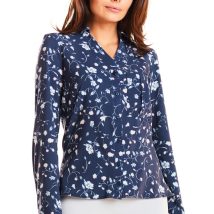 Koszula Damska Model M176 Flowers/Navy – Infinite You