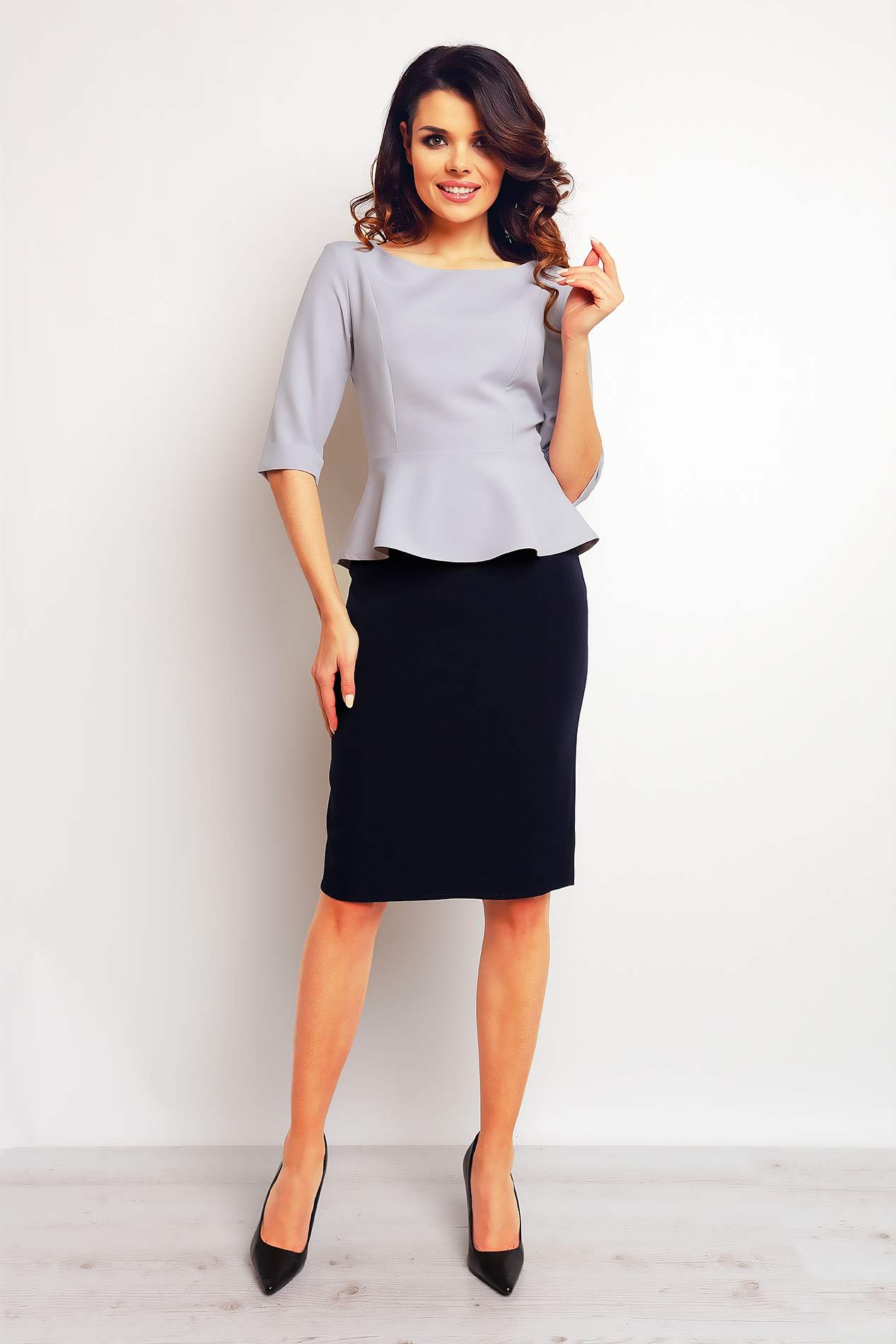 Bluzka Model M075 Grey - Infinite You - obrazek 3