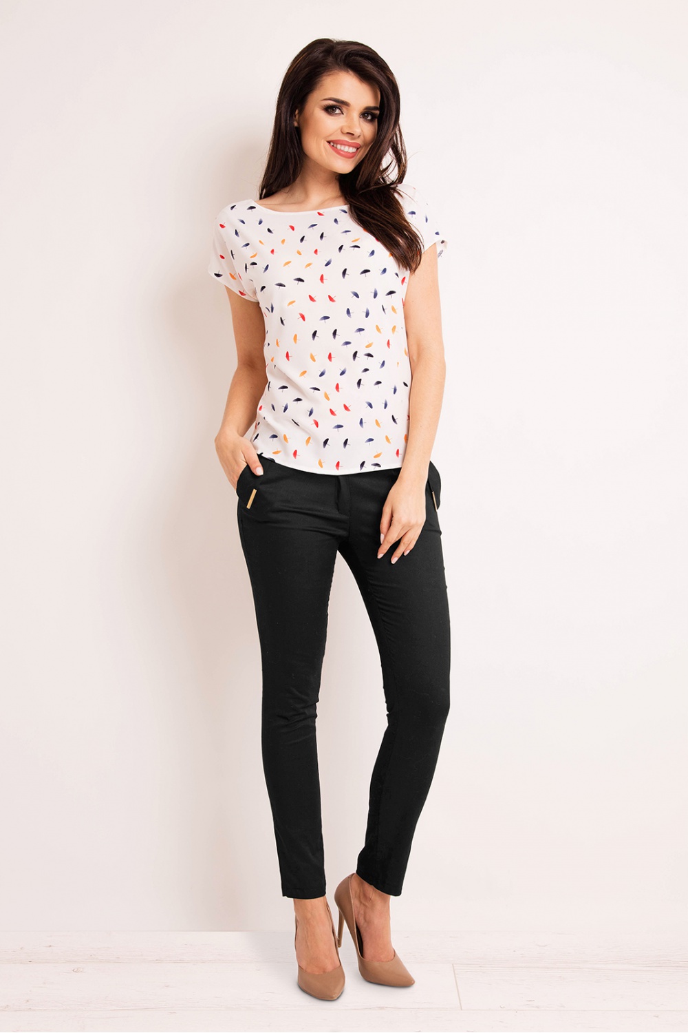 Bluzka Model M131 Kolorowe Parasolki - Infinite You