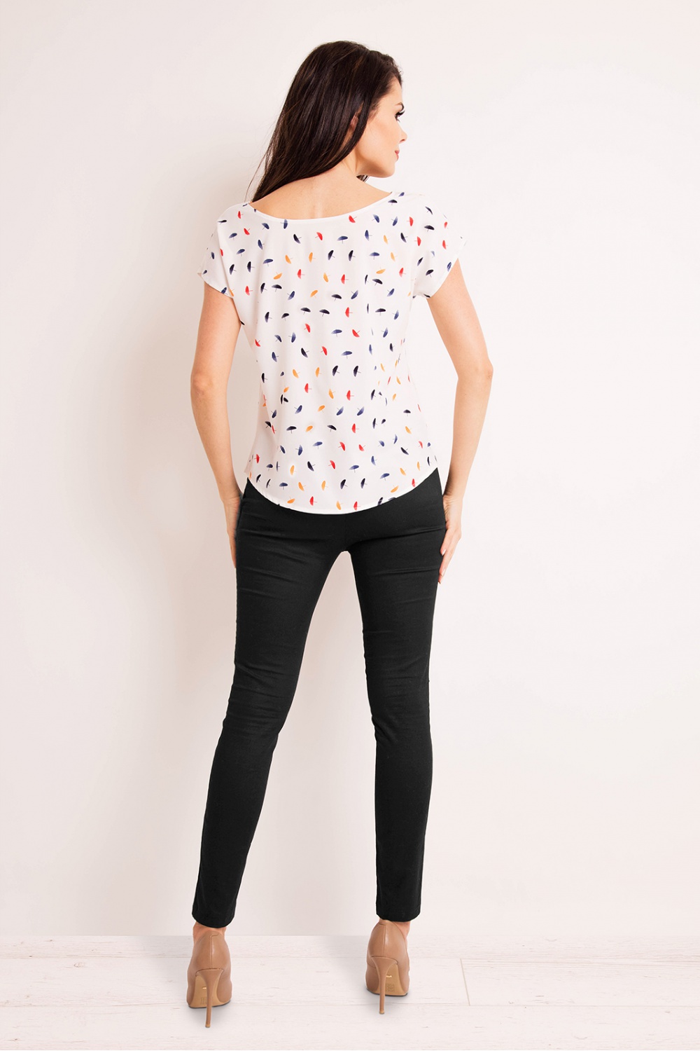 Bluzka Model M131 Kolorowe Parasolki - Infinite You - obrazek 4