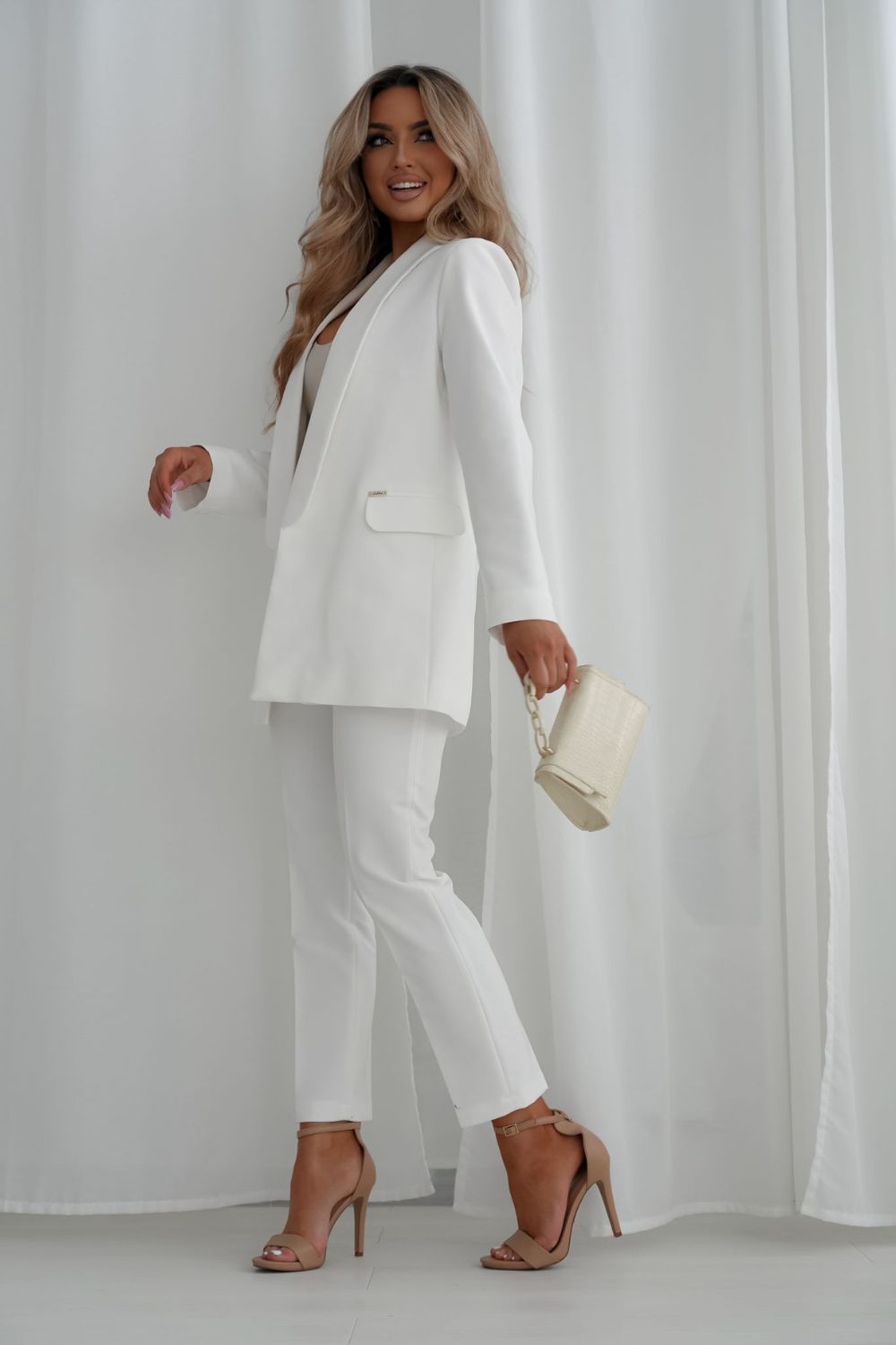 Spodnie Damskie Model 08 Ecru - Cabba - obrazek 3