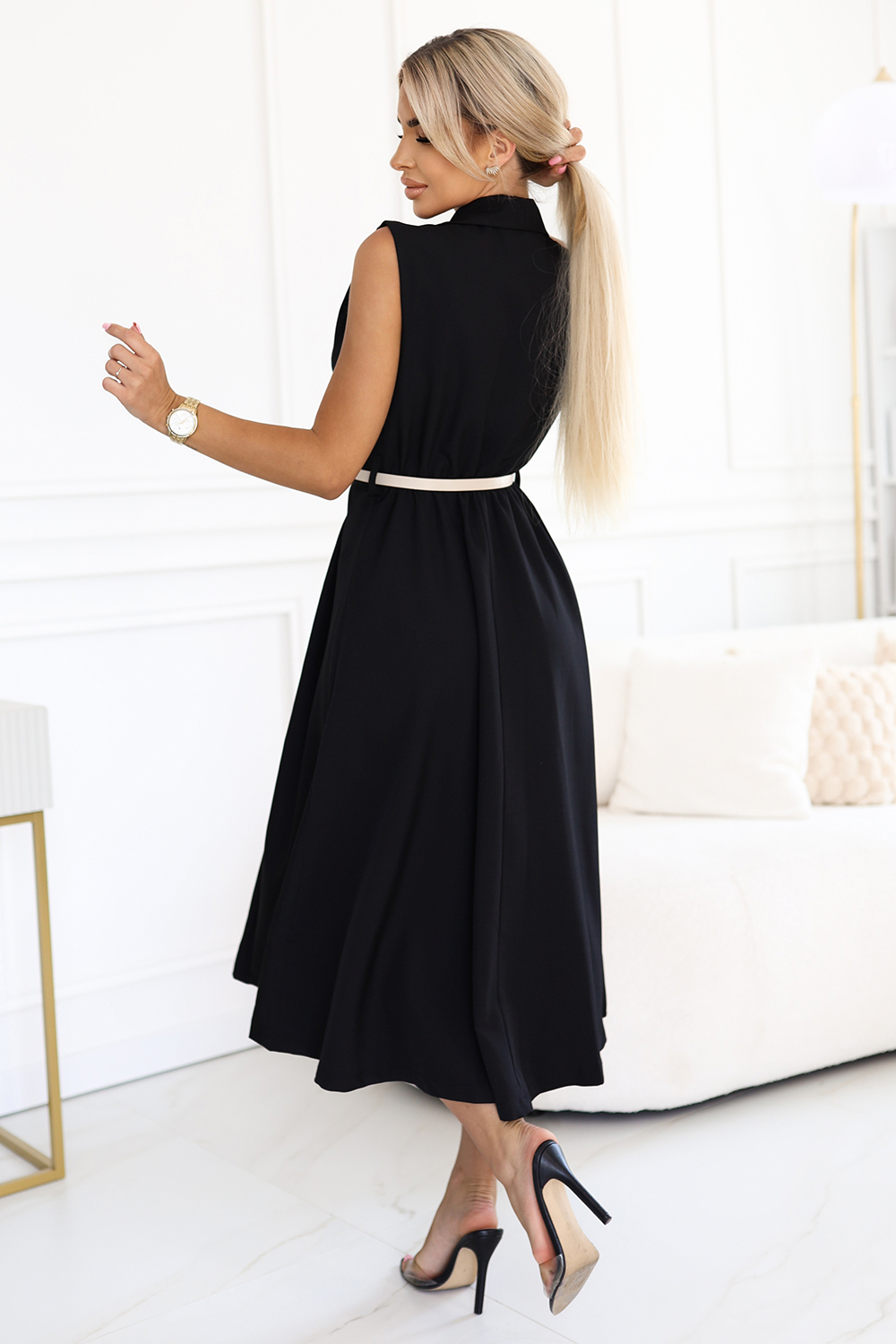 Sukienka Model 596-3 Black - Numoco - obrazek 3