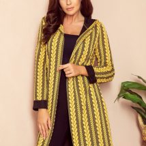 Sweter Kardigan Model 218-2 Warkocz Honey – Numoco