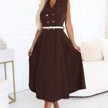 Sukienka Model 596-4 Czekolada – Numoco