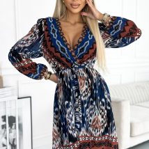 Sukienka Model 516-1 Indiański Wzór – Numoco