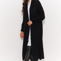 Sweter Kardigan Model NU_S91 Black – Numinou