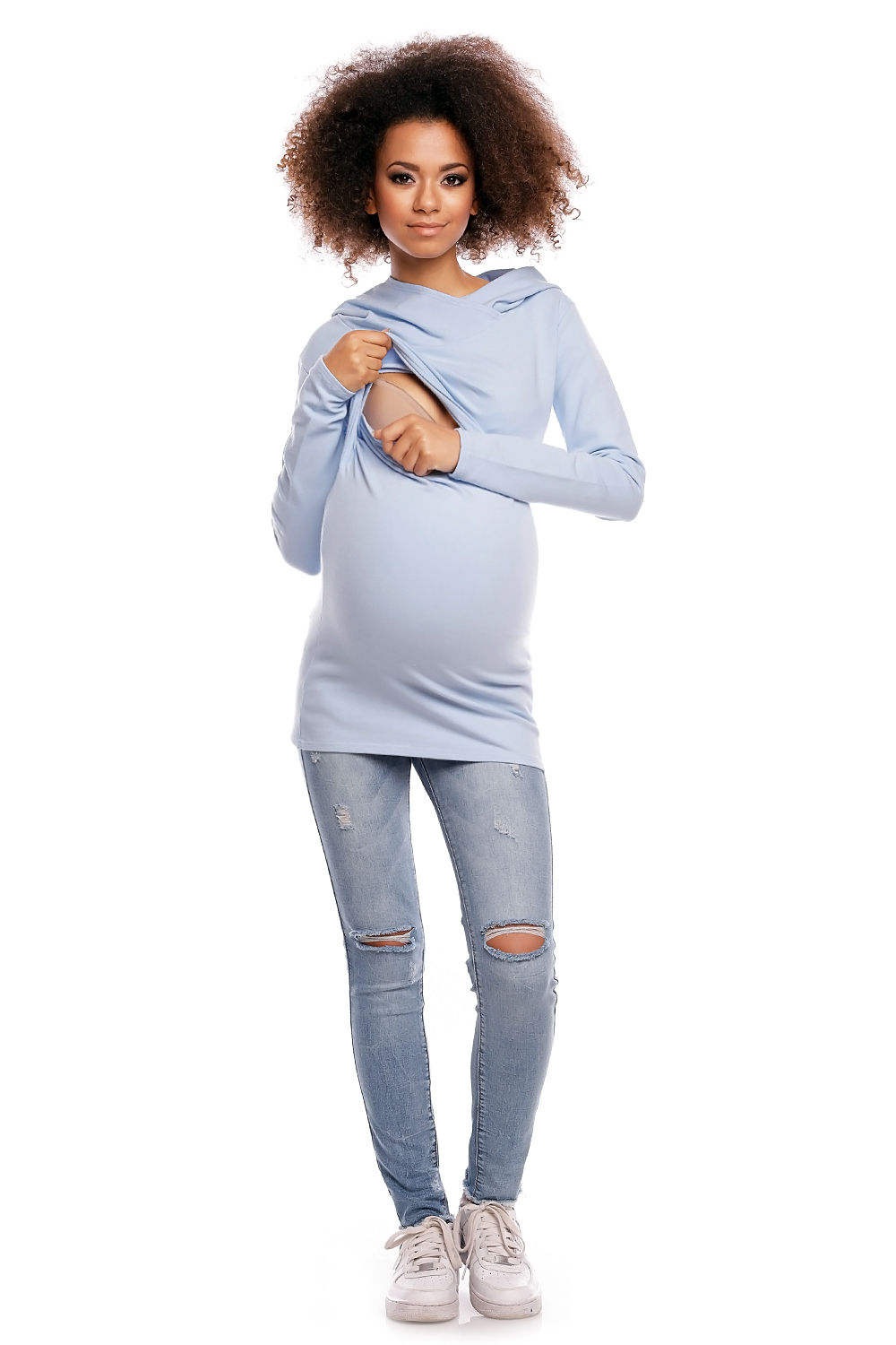 Bluza model 1473 Sky Blue - PeeKaBoo - obrazek 3
