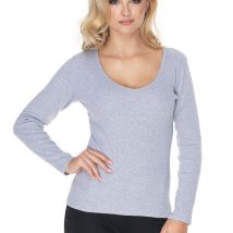 Bluzka Model 0165 Grey – PeeKaBoo