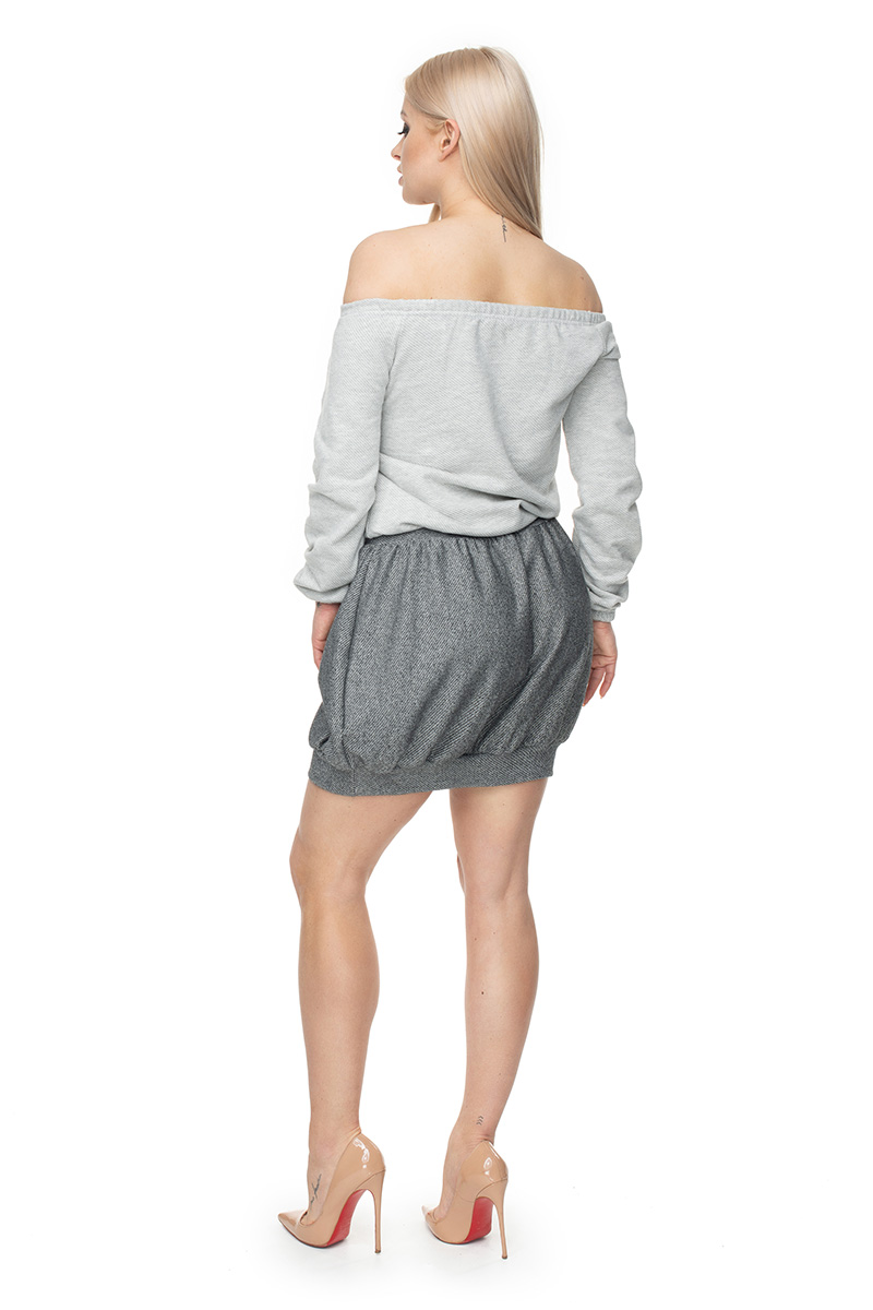 Bluzka Model 0109 Light Grey - PeeKaBoo - obrazek 3