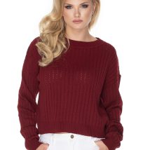 Sweter Damski Model 70022 Bordo – PeeKaBoo
