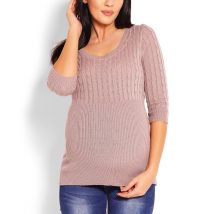 Sweter Damski Model 70008C Cappuccino – PeeKaBoo
