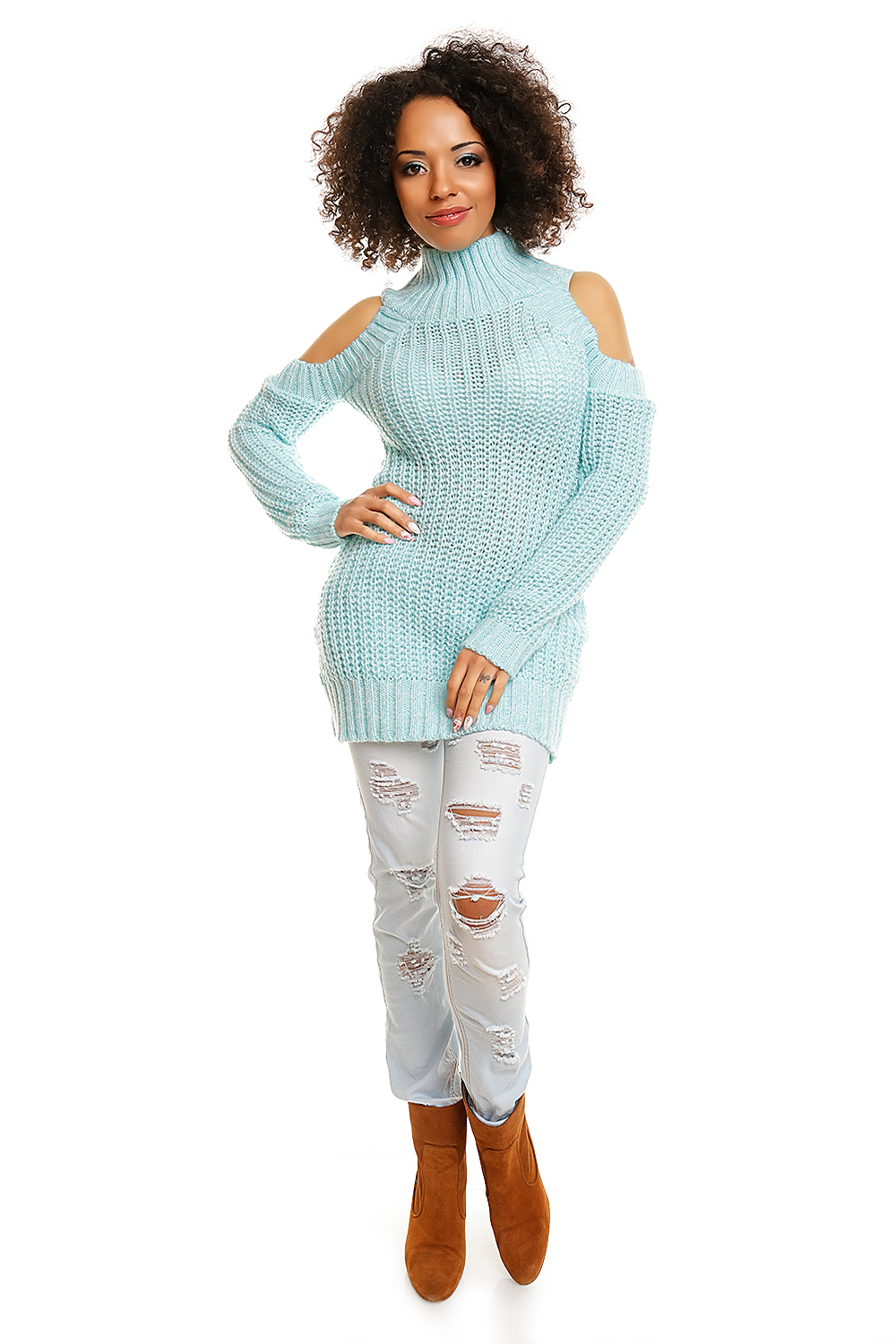 Sweter model 30040 Ice Mint - PeeKaBoo - obrazek 3