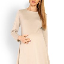 Sukienka Ciążowa Model 1359C Beige – PeeKaBoo