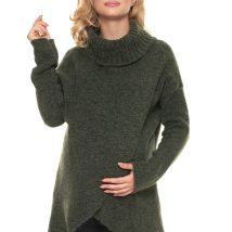 Sweter Ciążowy Model 30078 Khaki – PeeKaBoo