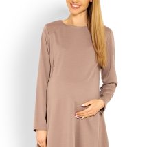 Sukienka Ciążowa Model 1359C Cappuccino – PeeKaBoo
