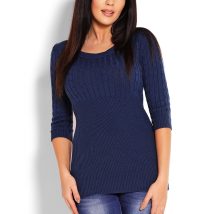 Sweter Damski Model 70008 Petrol Navy – PeeKaBoo