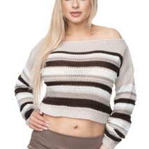 Sweter Damski Model 70017 Beige – PeeKaBoo