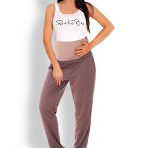 Spodnie Ciążowe Model 1276 Cappuccino – PeeKaBoo
