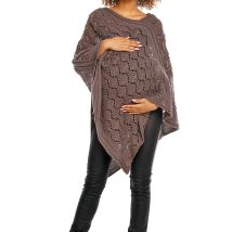 Sweter Poncho model 30012C Mocca – PeeKaBoo
