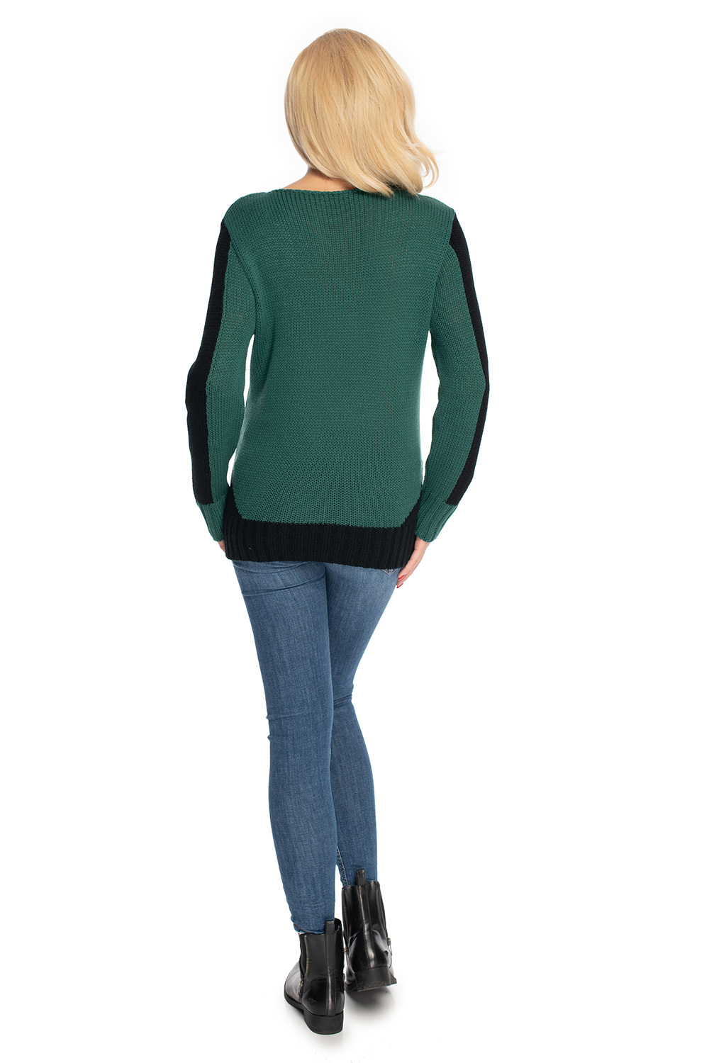 Sweter Damski Model 70038 Forest Green - PeeKaBoo - obrazek 4
