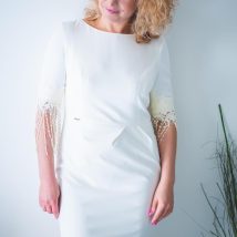 Sukienka Model Jasmine Ecru – Jersa