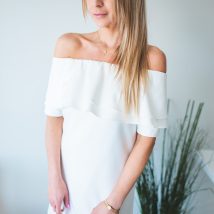 Sukienka Model Sandra Ecru – Jersa