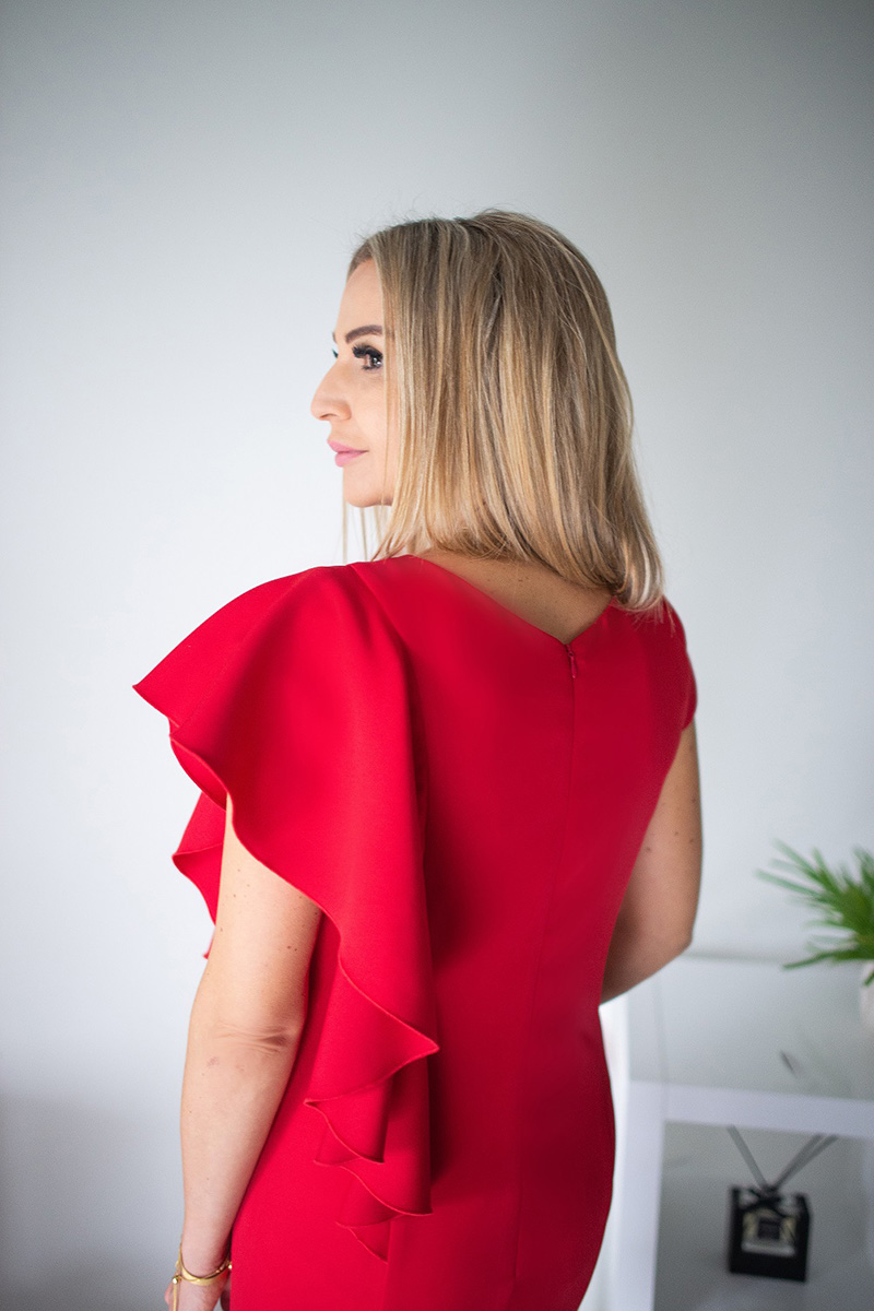 Sukienka Model Mirrela Red - Jersa - obrazek 4