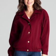 Kurtka Damska Model L075 Bordo – Lenitif
