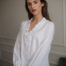 Bluzka ModelL077 White – Lenitif