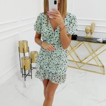 Sukienka Model Amalfi Fowers ST-533 Mint – Vittoria Ventini