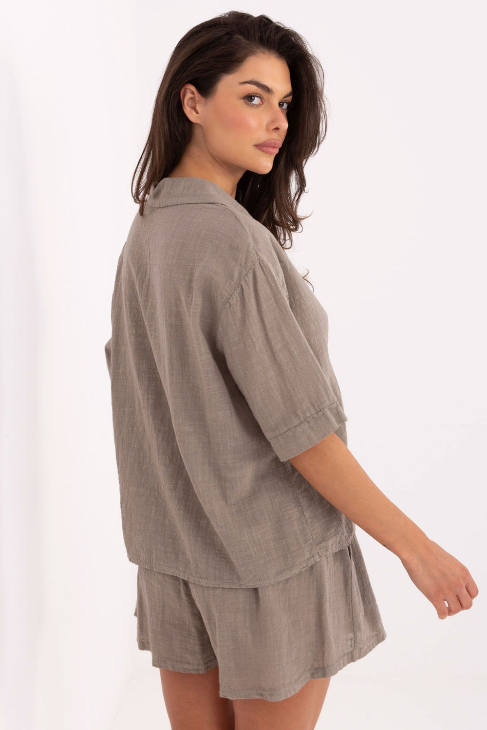 Spodnie Komplet Model TW-KMPL-BI-30480.90 Dark Beige - Och Bella - obrazek 4