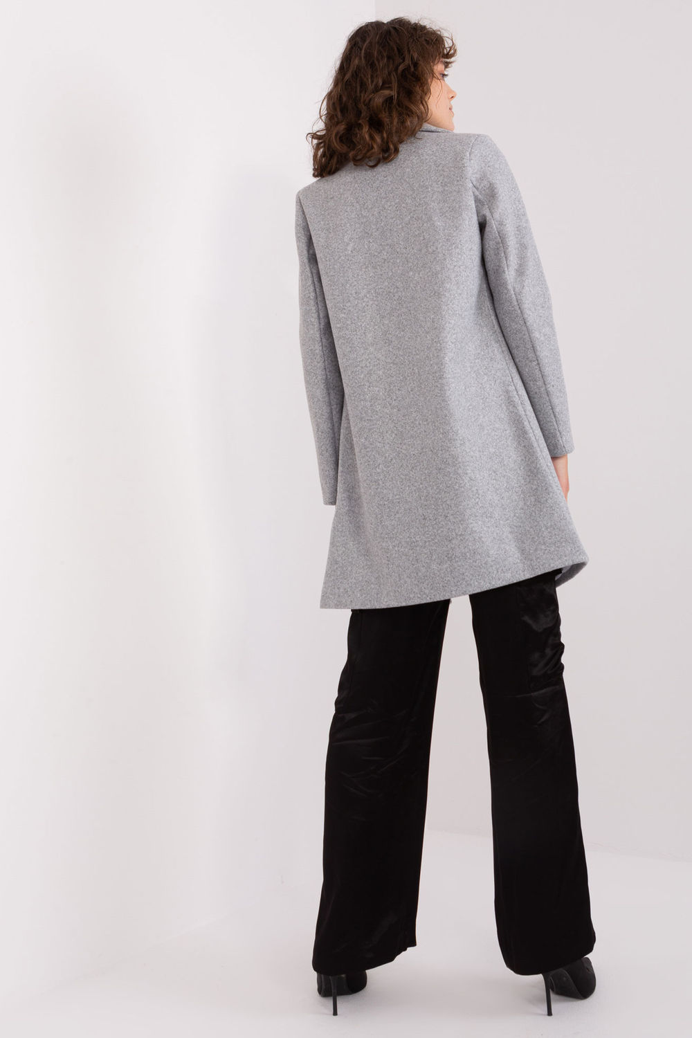 Płaszcz Damski Model TW-PL-BI-23314.00P Grey - Och Bella - obrazek 4