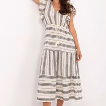 Sukienka Model TW-SK-BI-28760.97 White/Black – Och Bella