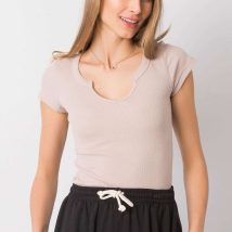 Tshirt Damski Model TW-BZ-OB012.30 Beige – Och Bella