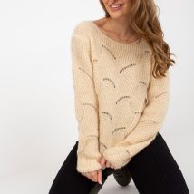 Sweter Damski Model TW-SW-BI-9030.08 Beige – Och Bella