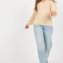 Sweter Damski Model TW-SW-BI-9029.84 Beige – Och Bella