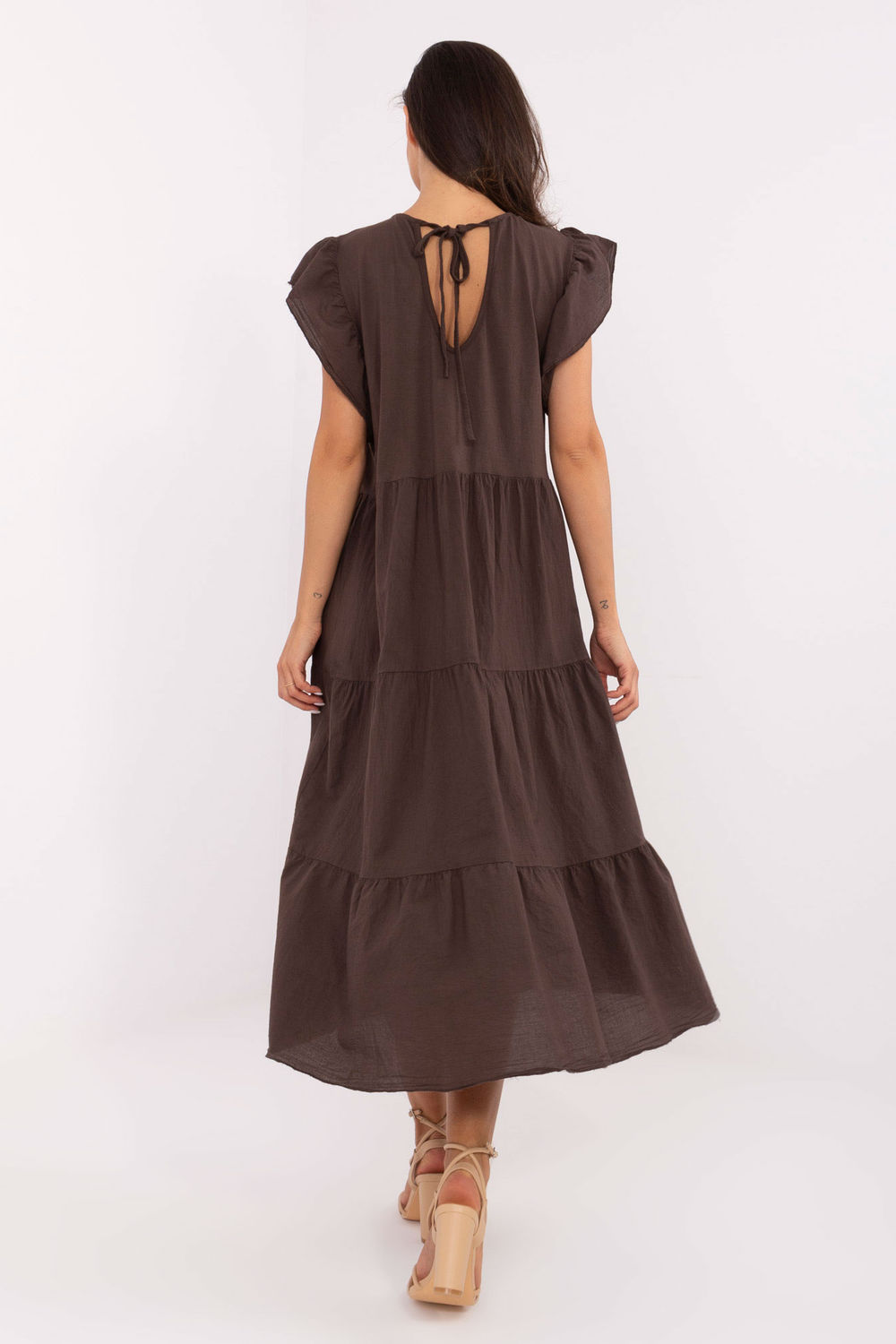 Sukienka Model TW-SK-BI-6-2172.96 Dark Brown - Och Bella - obrazek 4