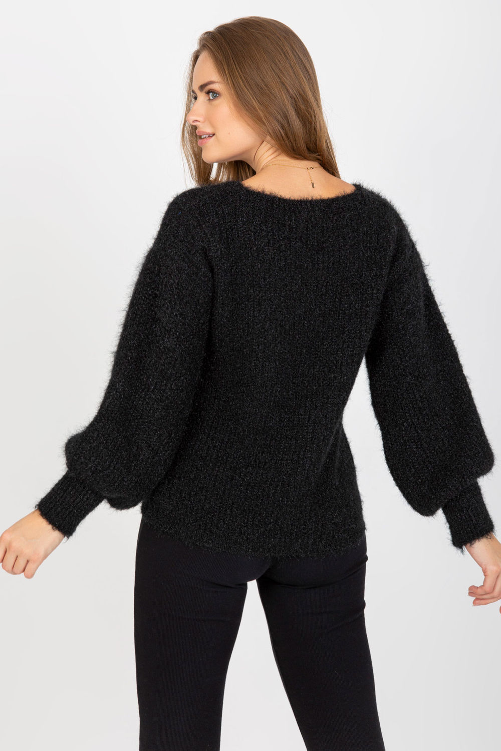Sweter Damski Model TW-SW-BI-9029.84 Black - Och Bella - obrazek 4