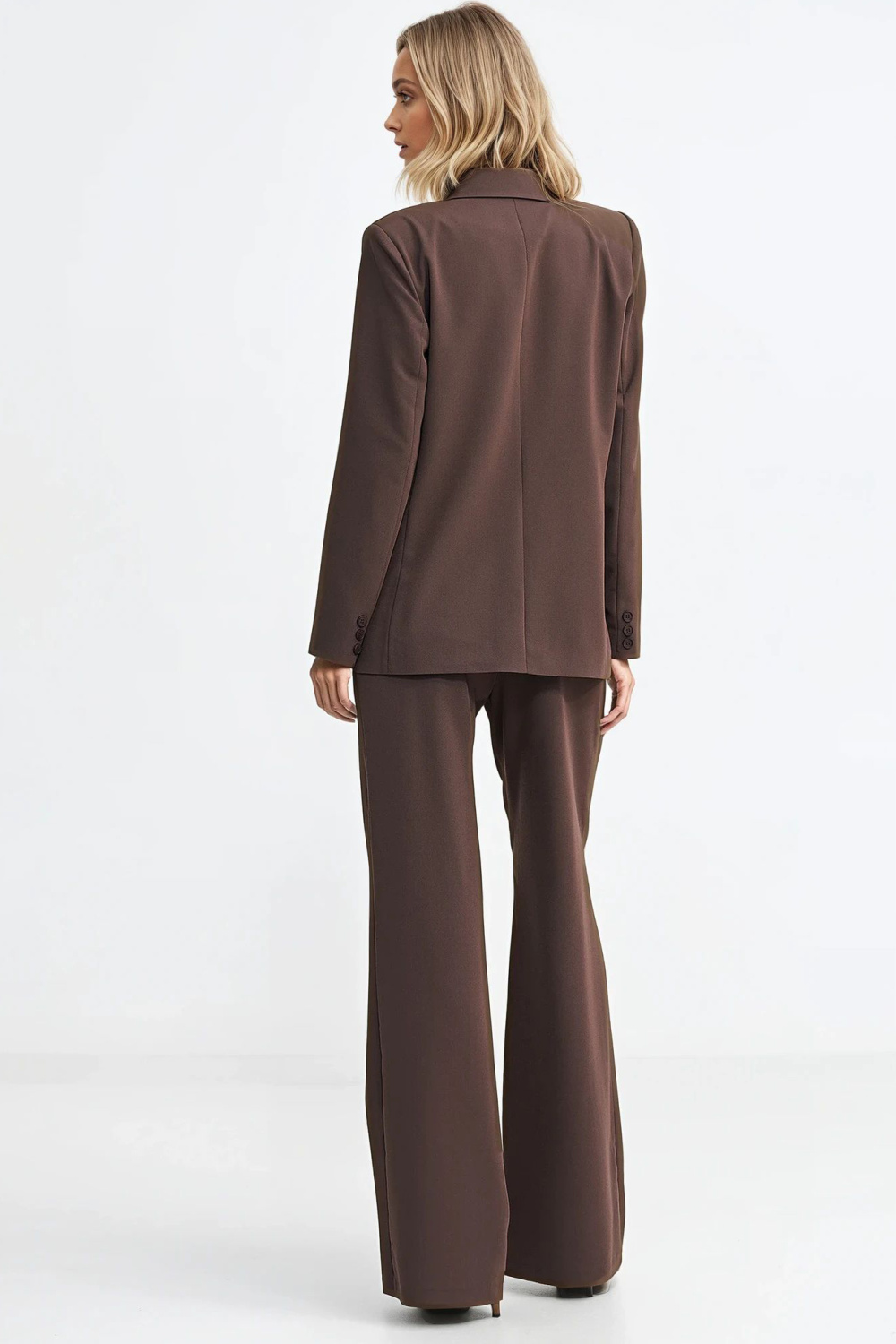 Marynarka oversize dwurzędowa Z88 Brown - Nife - obrazek 5