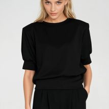 Bluza z krótkim rękawem BL12 Black – Nife