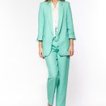 Seledynowa marynarka oversize Z43 Seledyn - Nife - obrazek 3