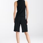 Kamizelka klasyczna lniana KA05 Black - Nife - obrazek 5