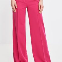 Spodnie wide leg z kantem SD112 Pink – Nife