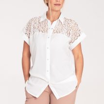 Koszula Damska Model M1073 Ecru – Figl