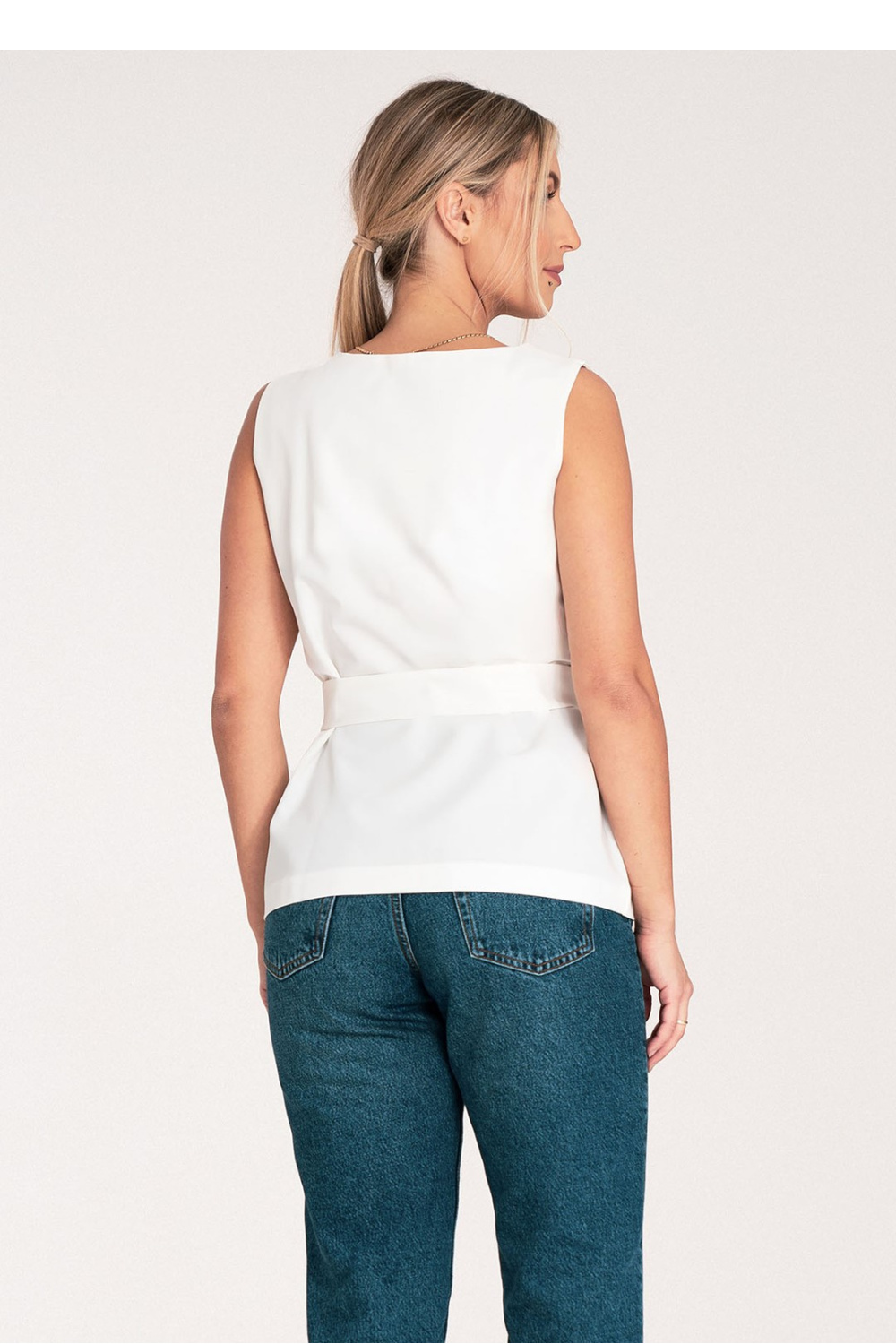 Bluzka Model M1071 Ecru - Figl - obrazek 4